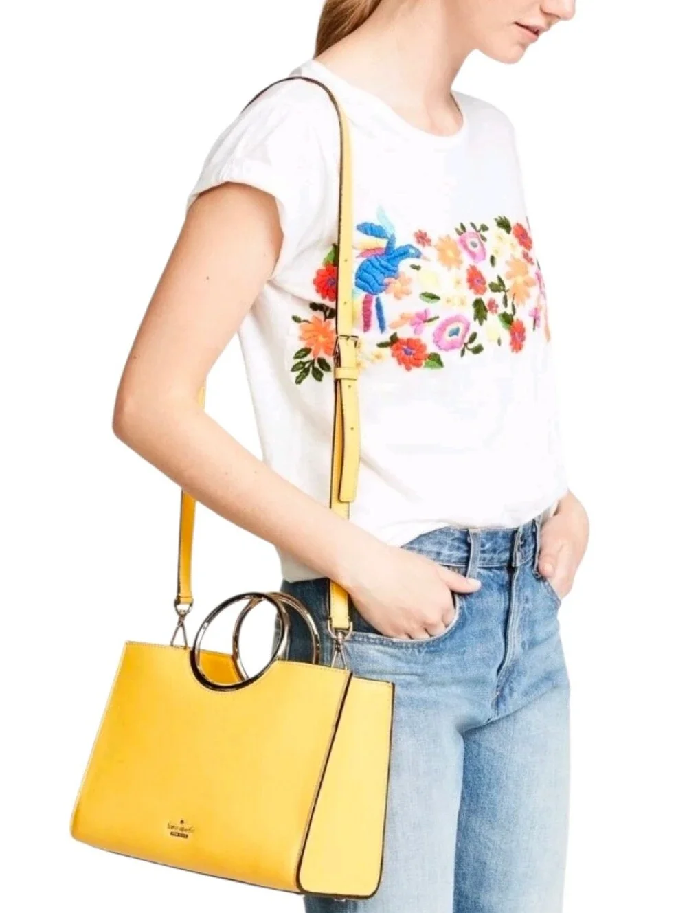Kate Spade New York White Rock Road Sam Handbag w/ Removable Strap (Retail $358)